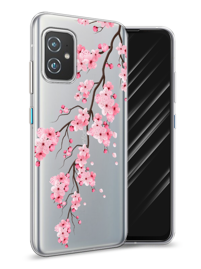 

Чехол Awog на Asus ZenFone 8 "Розовая сакура", Розовый;коричневый, 44450-8