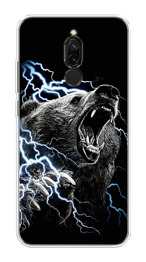

Чехол на Xiaomi Redmi 8 "Гроза и медведь", Черный;серый;серебристый, 37150-1