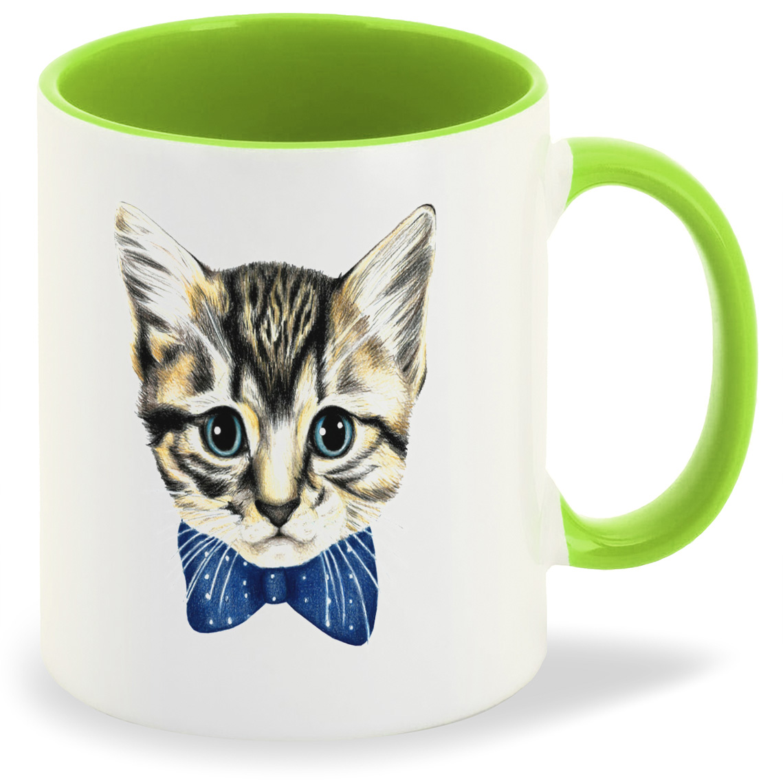 

Кружка CoolPodarok Котенок с бантиком, Котенок с бантиком