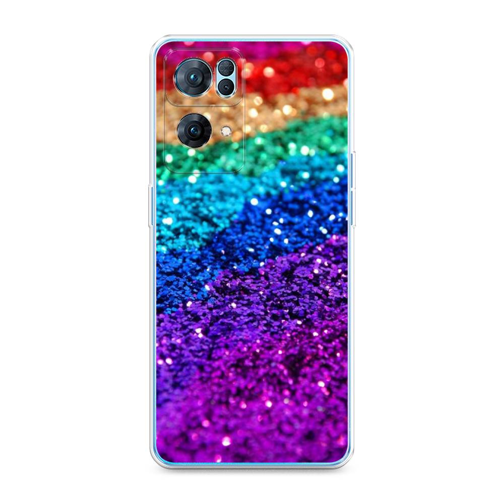

Чехол Awog на Oppo Reno 7 Pro "Блестящая радуга рисунок", 258250-3