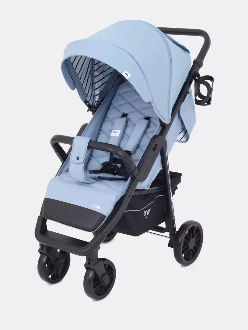 фото Коляска прогулочная mowbaby ride blue 2022