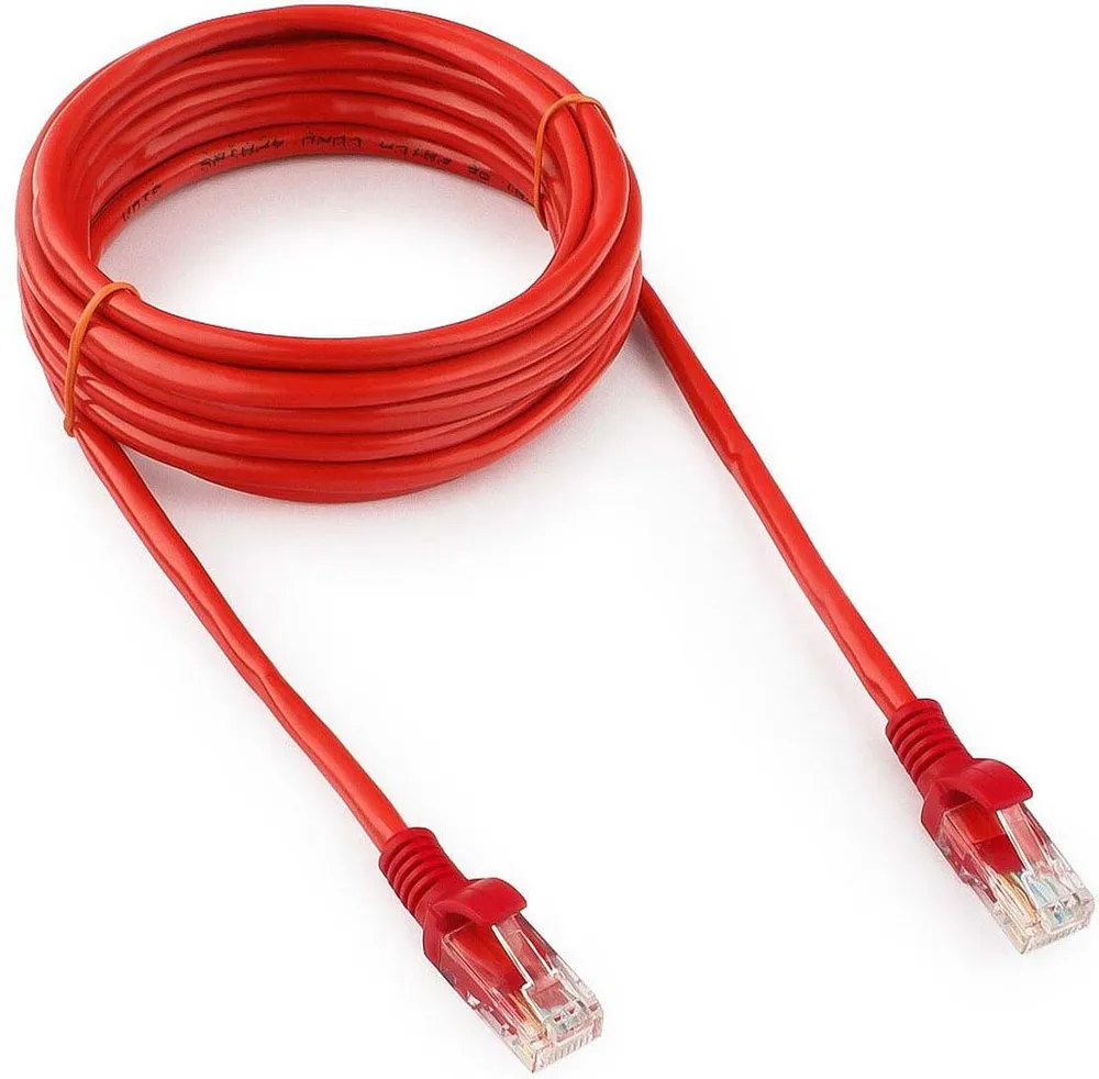 

Кабель Cablexpert RJ45-RJ45, M-M 3м Red (PP12-3M/R), Красный, PP12-3M/R