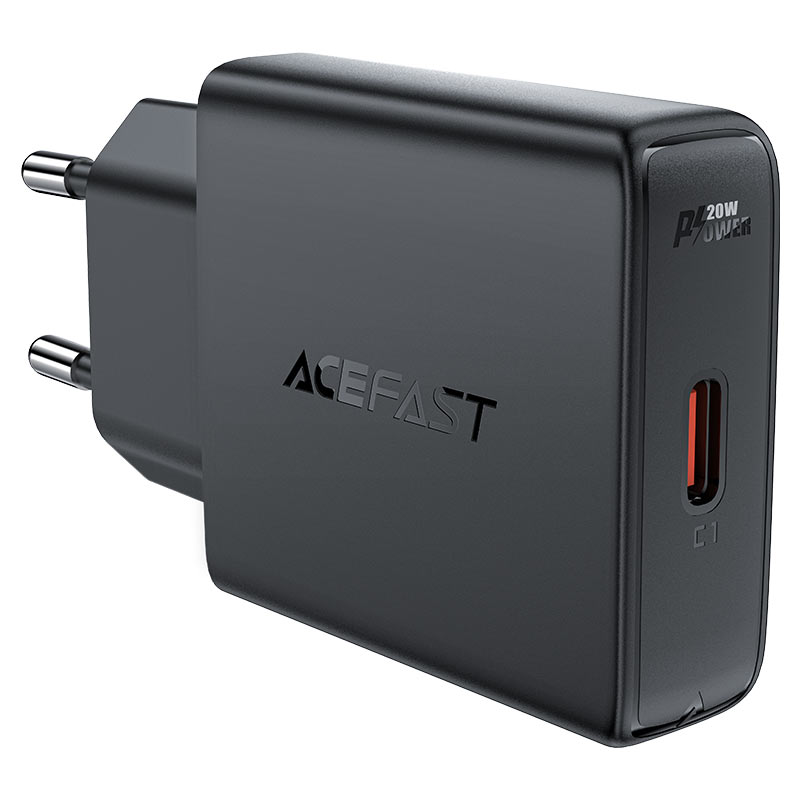 

Сетевое зарядное устройство Acefast 1xUSB Type-C 3А черный