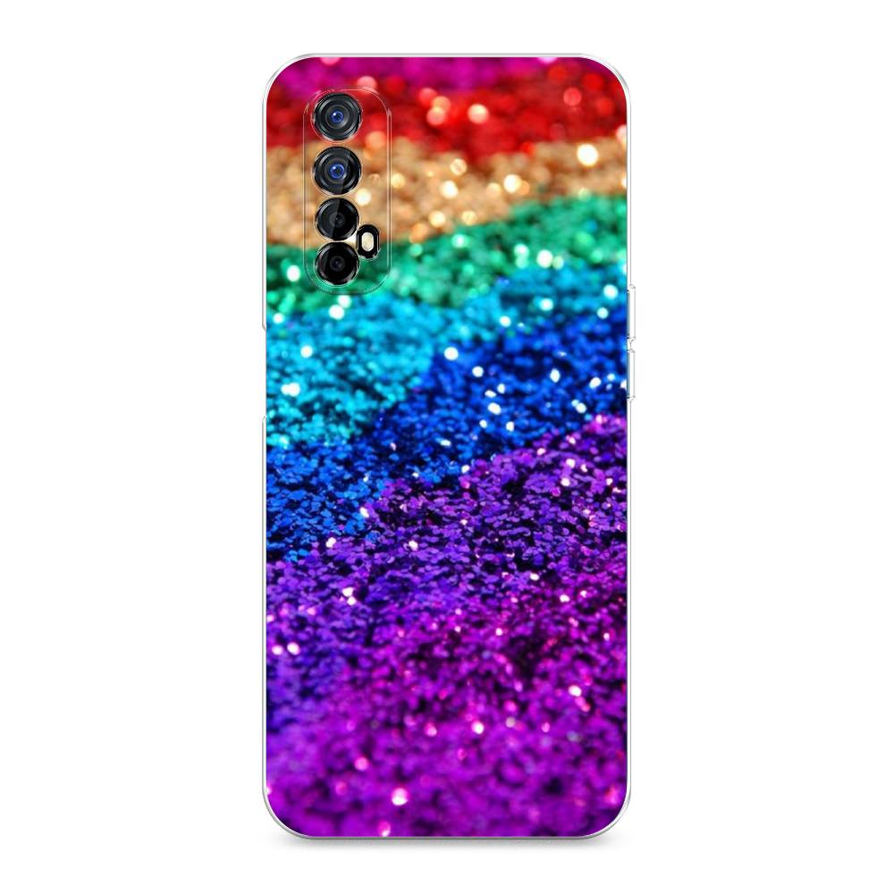 

Чехол Awog на Realme 7 "Блестящая радуга рисунок", Разноцветный, 254150-3