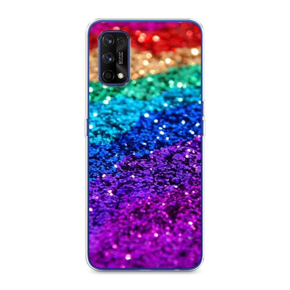 

Чехол Awog на Realme 7 Pro "Блестящая радуга рисунок", Разноцветный, 254050-3