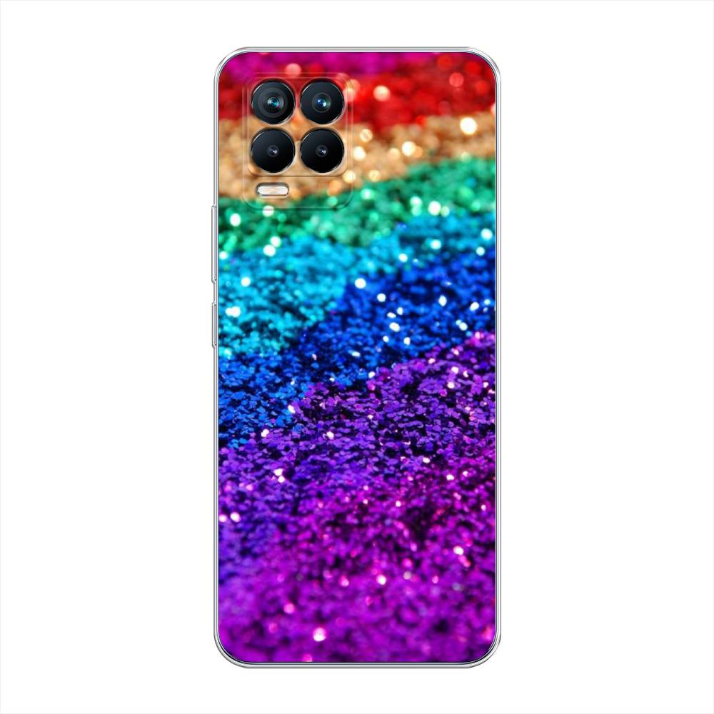 

Чехол Awog на Realme 8/8 Pro "Блестящая радуга рисунок", Разноцветный, 255450-3