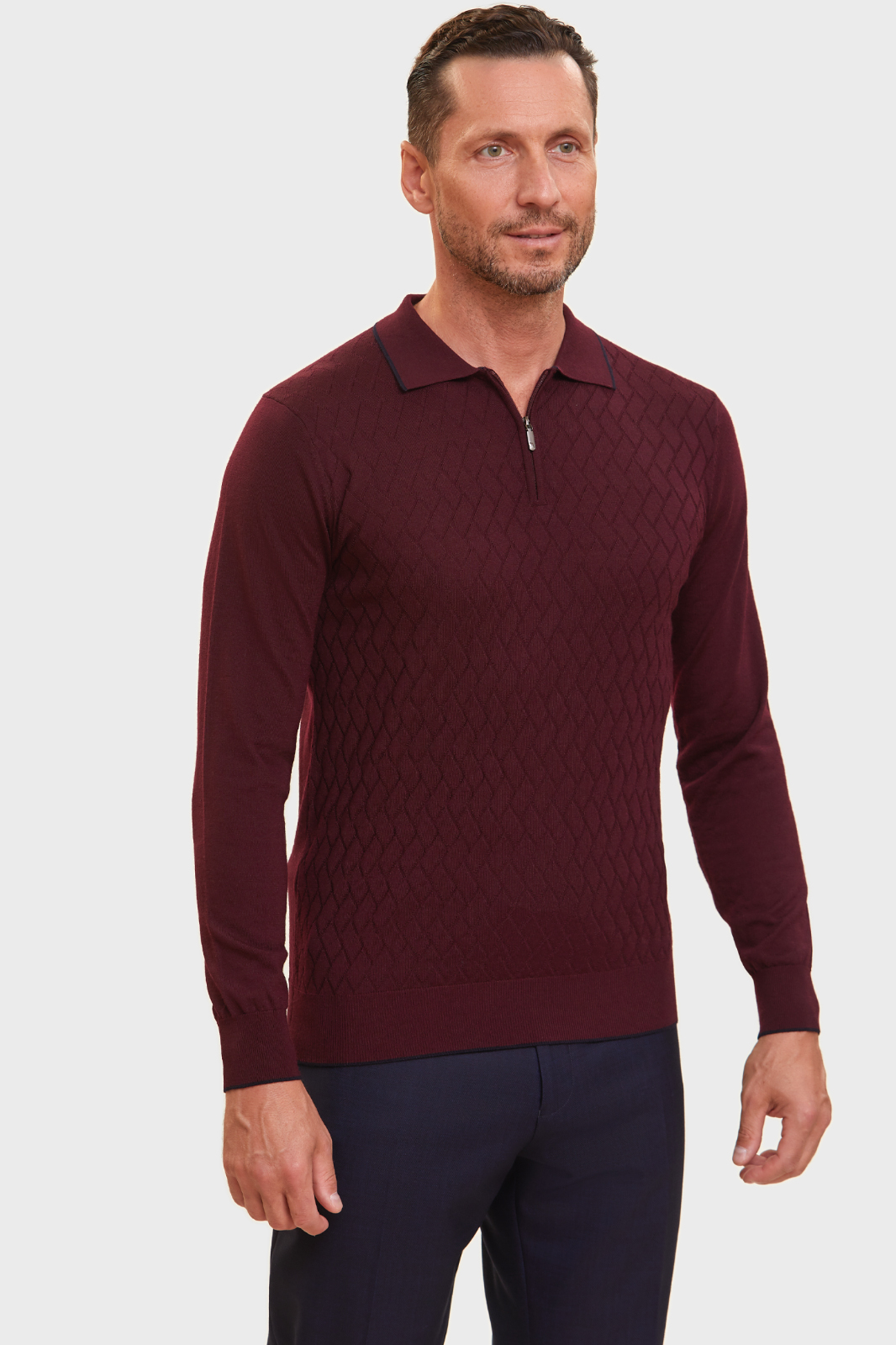 

Пуловер мужской Kanzler 3A-601WT-0423-61 бордовый XL, 3A-601WT-0423-61