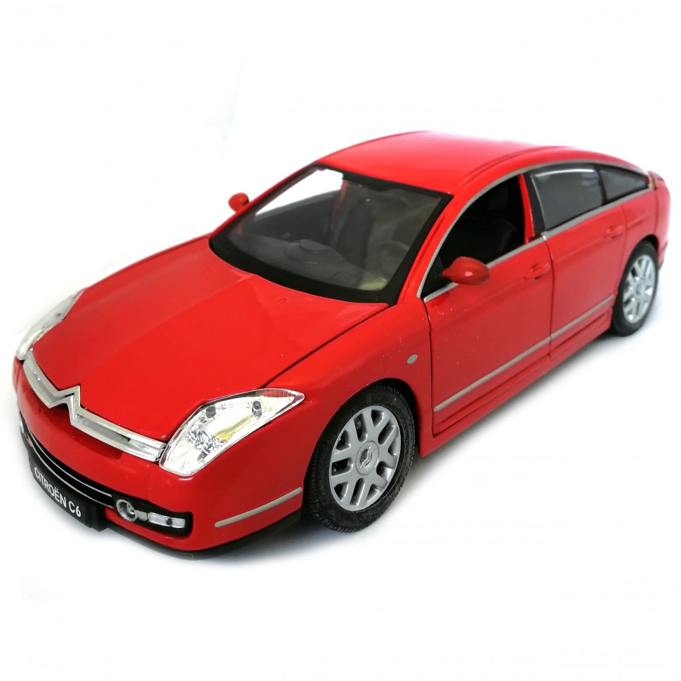 

Коллекционная модель автомобиля Citroen C6 Bburago 1/20 металл 18-11012 red, Красный