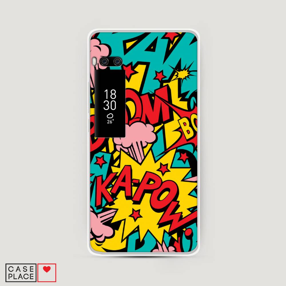 

Чехол Awog на Meizu Pro 7 "Постер pop art", Голубой;желтый;красный, 71850-9
