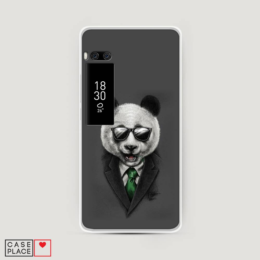 

Чехол Awog на Meizu Pro 7 "Деловая панда", Серый;зеленый, 71850-10