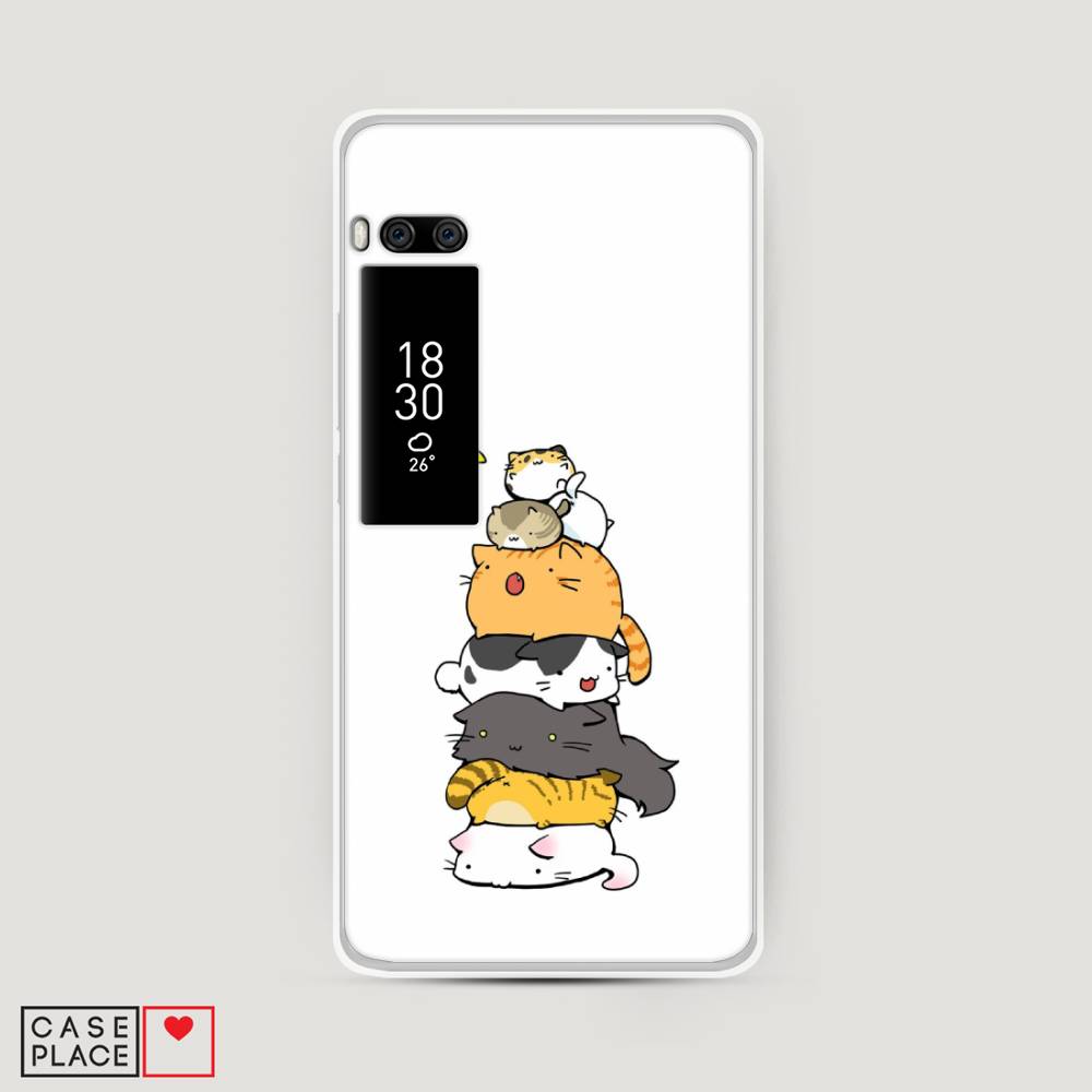 

Чехол Awog на Meizu Pro 7 "Бутерброд из котиков", Коричневый;белый;серый, 71850-10