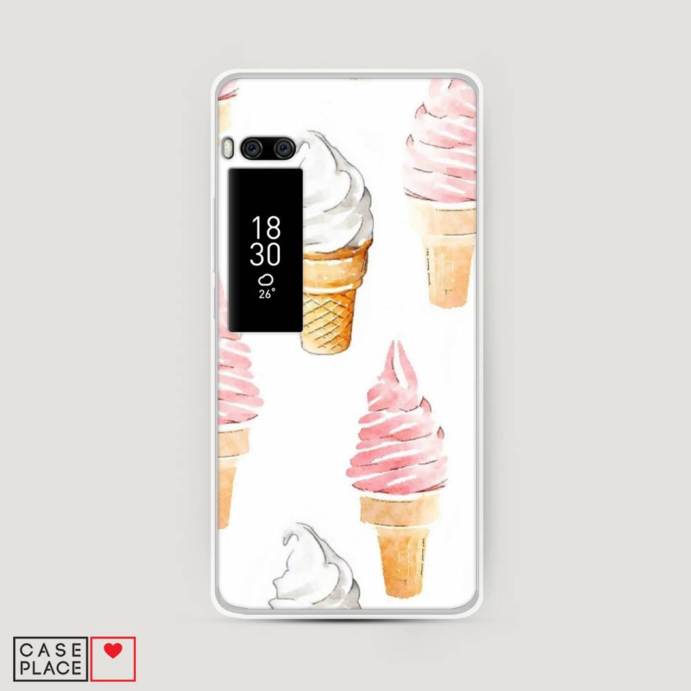

Чехол Awog на Meizu Pro 7 "Нарисованное мороженое", Белый;розовый, 71850-10