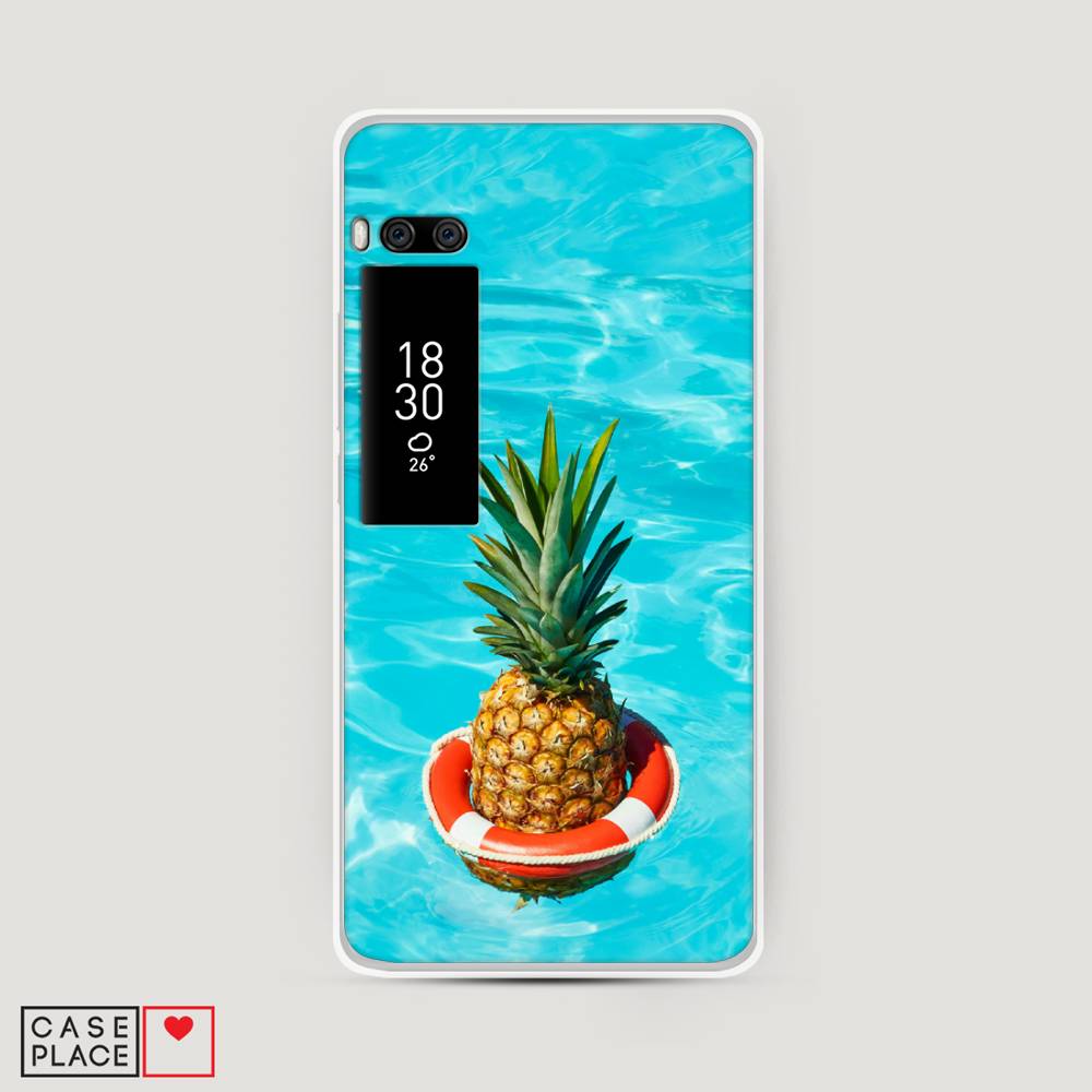 

Чехол Awog на Meizu Pro 7 "Ананас в бассейне", Голубой, 71850-10