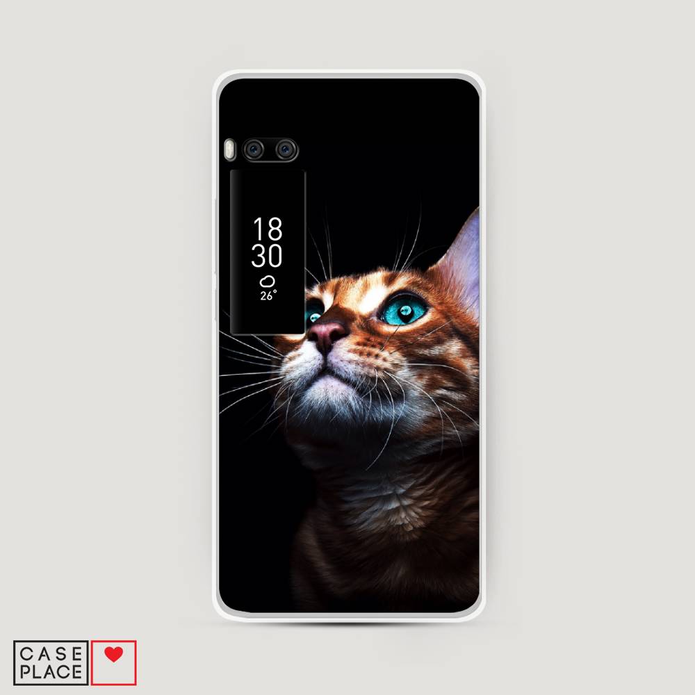 

Чехол Awog на Meizu Pro 7 "Мечтательный кот", Коричневый, 71850-1