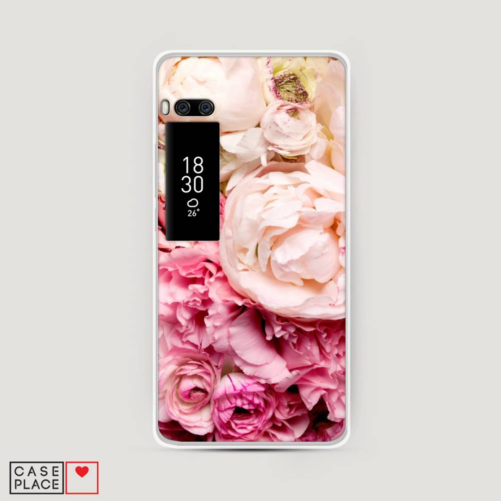 

Чехол Awog на Meizu Pro 7 "Пионы яркие", Розовый, 71850-8