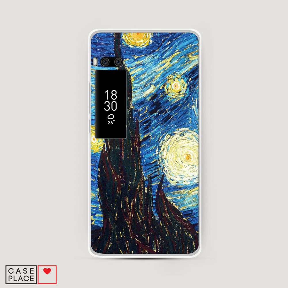 

Чехол Awog на Meizu Pro 7 "Ван Гог Звездная ночь", Желтый, 71850-9