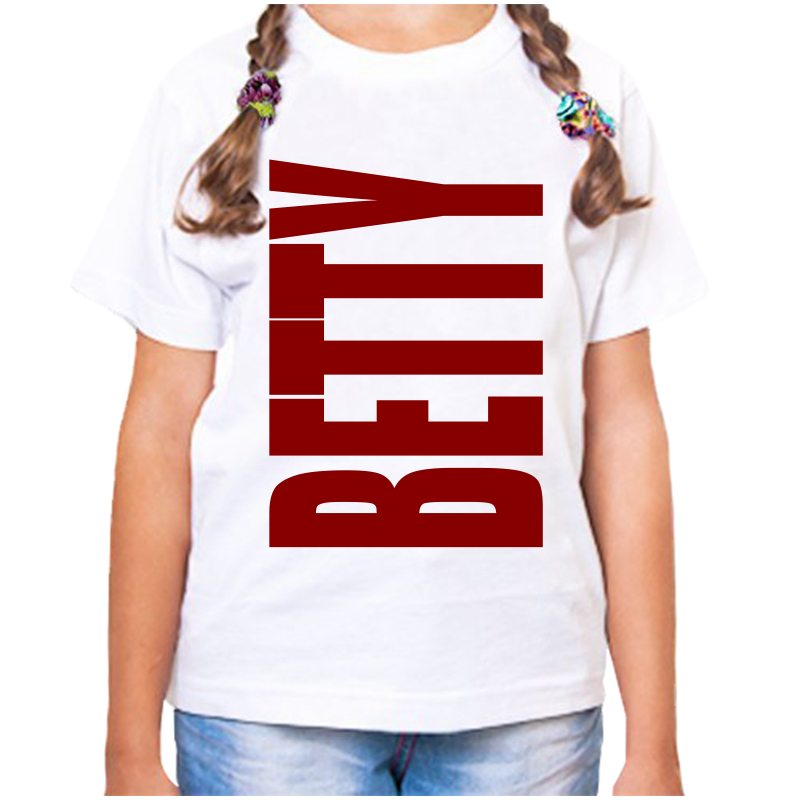 

Футболка девочке белая 32 р-р бетти, Белый, fdd_betty