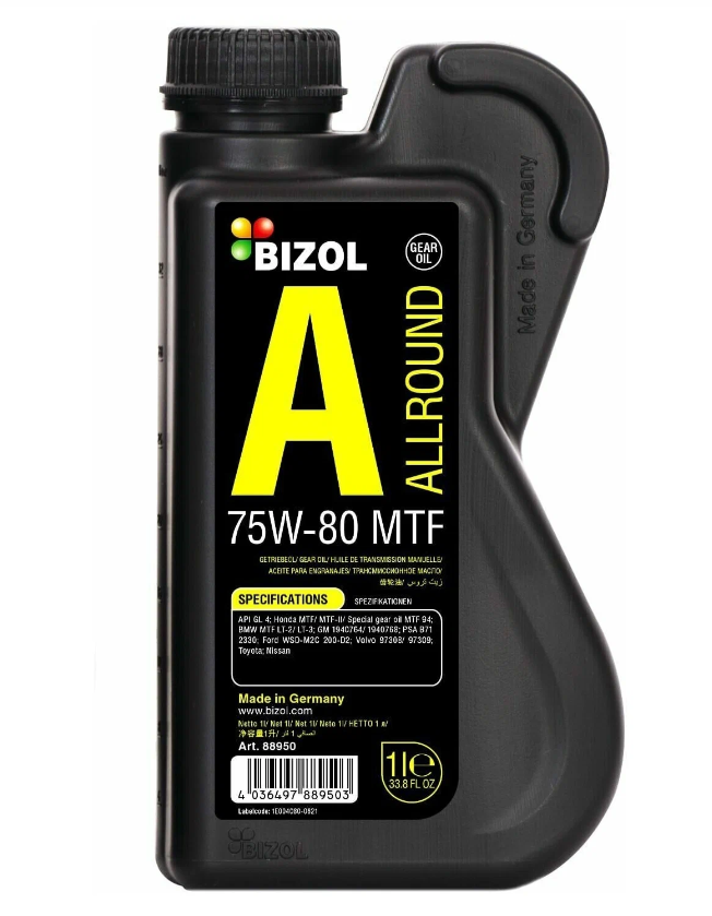 Масло трансмиссионное BIZOL Allround Gear Oil MTF 75W 1L