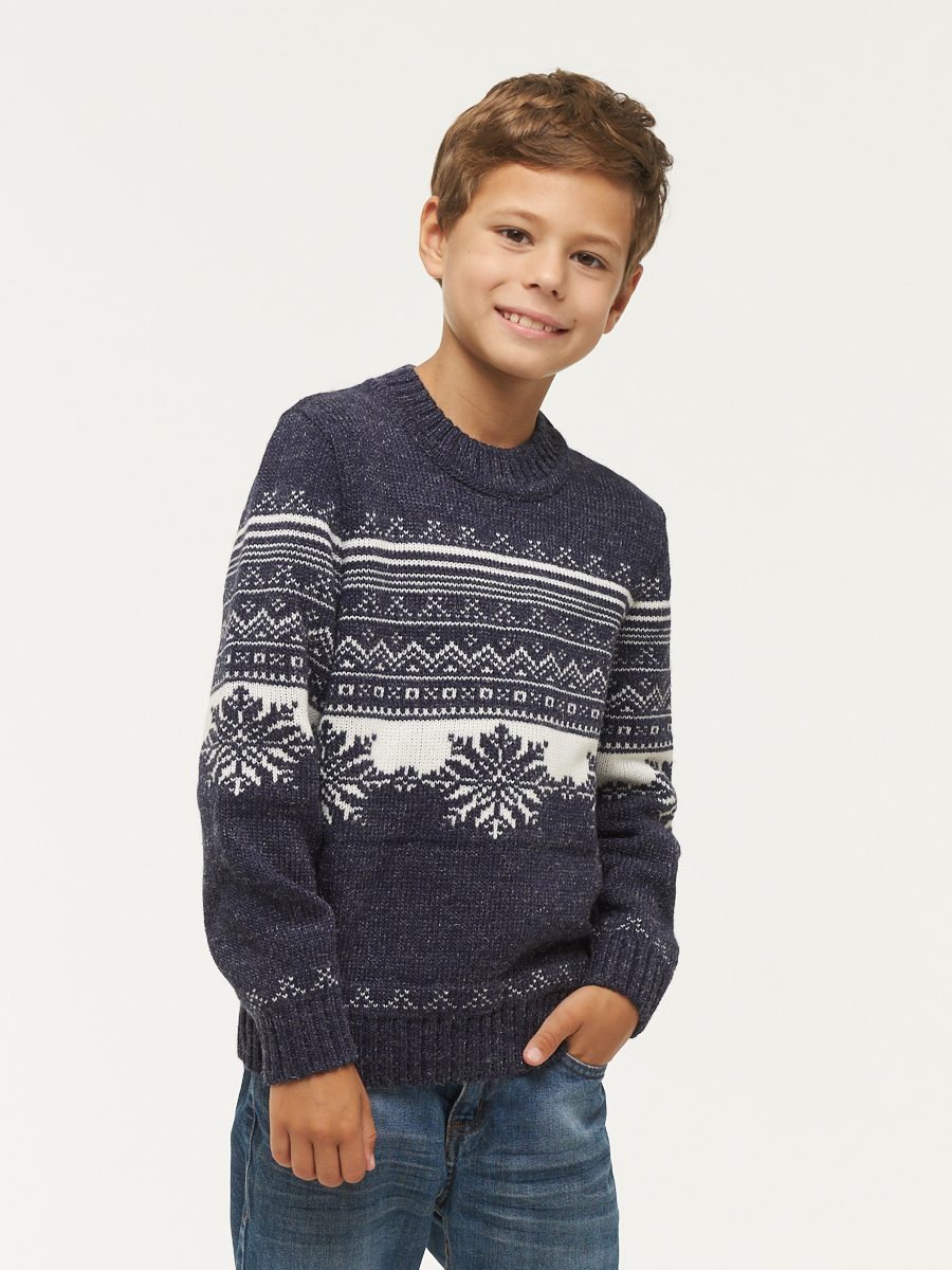 

Джемпер детский VAY 5232-10119, 189 10480 т.синий молоко, 152, 5232-10119