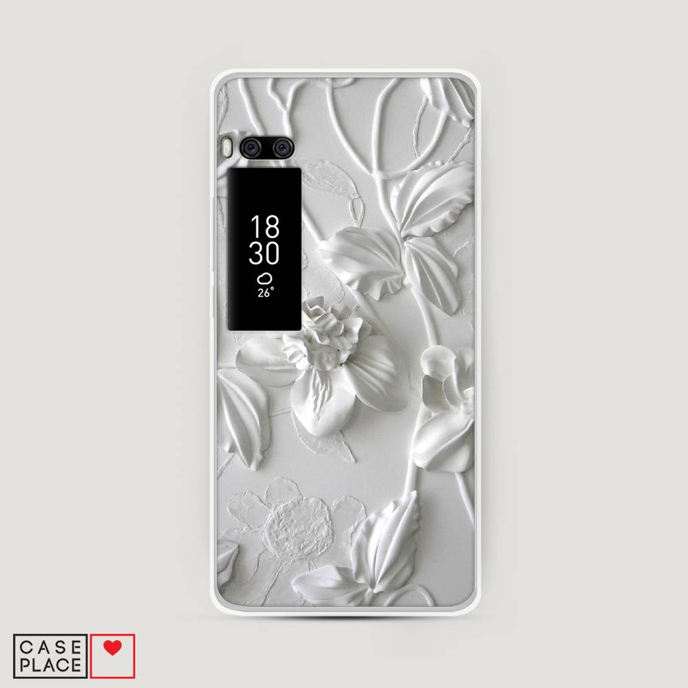 фото Чехол awog "гипсовые цветы" для meizu pro 7