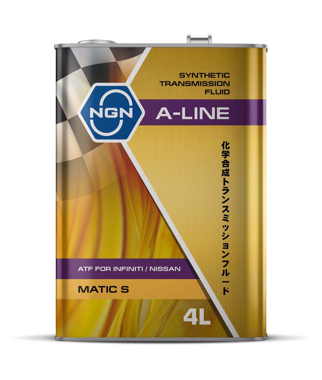 Масло трансмиссионное NGN A-Line ATF Matic S синтетическое 4 л V182575181