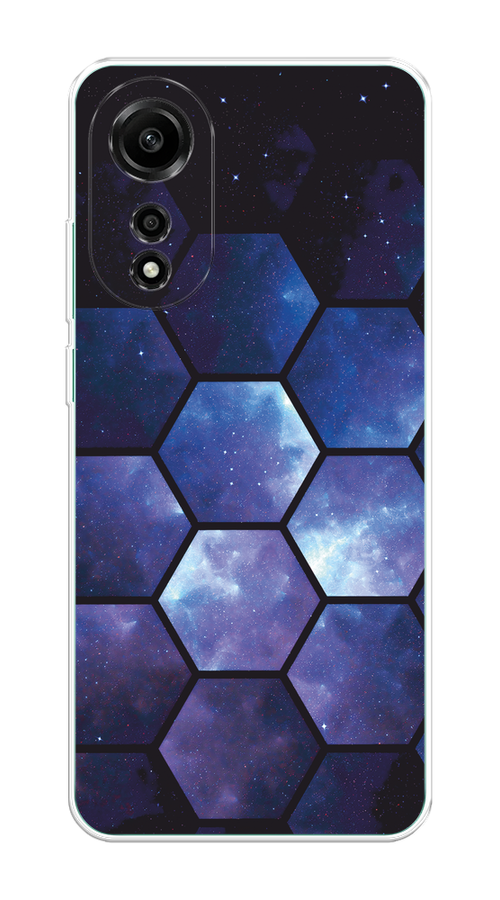 

Чехол Homey на Oppo A78 4G "Соты космос", Черный;фиолетовый, 2514750-1