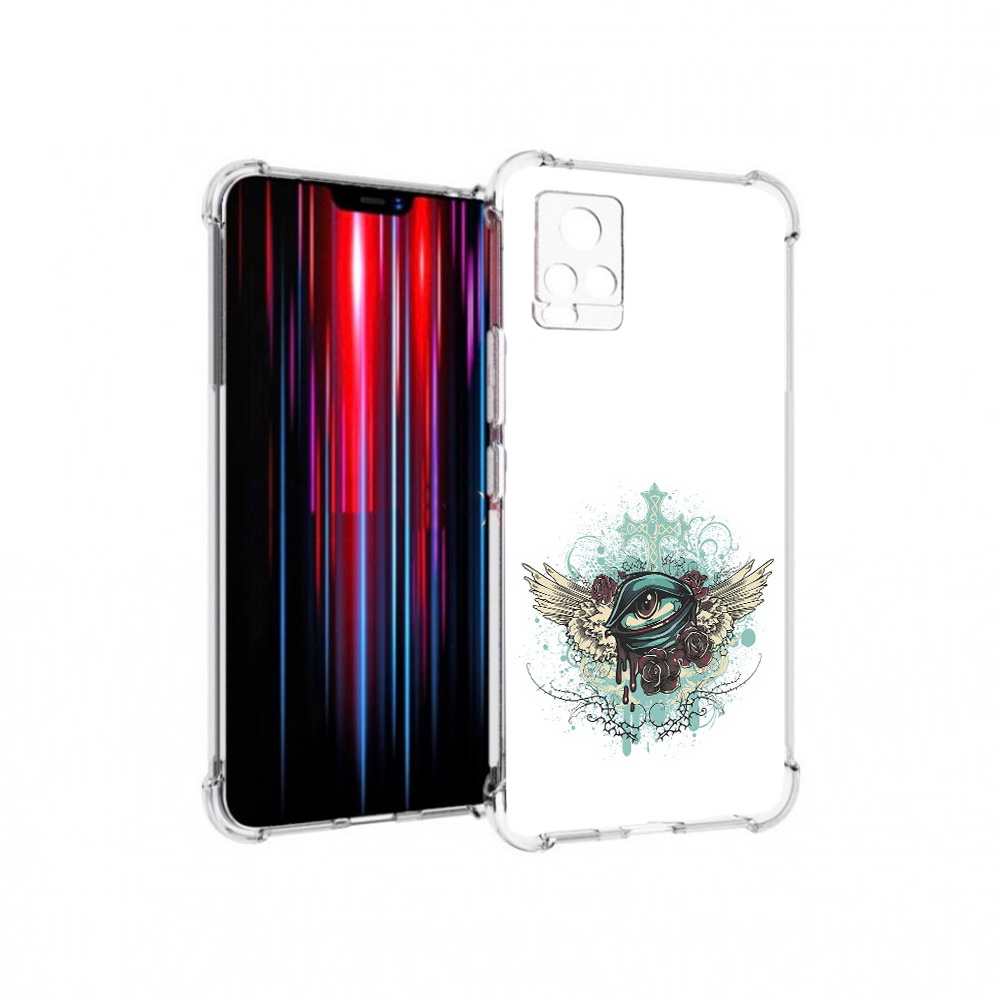 

Чехол MyPads Tocco для Vivo V20 PRO плачущий глаз с крыльями (PT226964.386.544), Прозрачный, Tocco