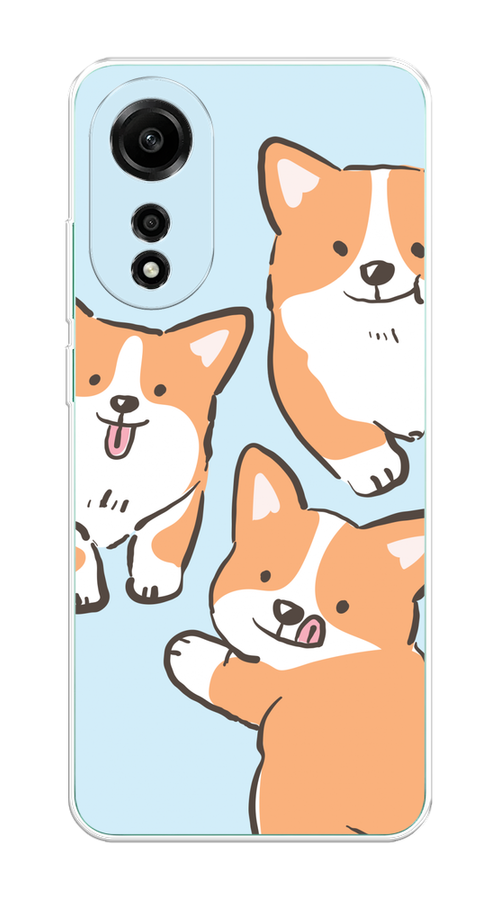 

Чехол Homey на Oppo A78 4G "Милые корги", Бежевый;голубой;коричневый, 2514750-1