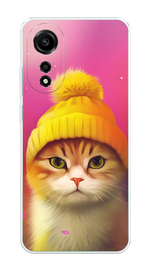 

Чехол Homey на Oppo A78 4G "Котик в шапочке", Розовый;желтый;бежевый, 2514750-1