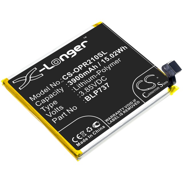 

Аккумуляторная батарея CameronSino CS-OPR210SL для OPPO Reno2 Z/PCKM80/CPH1945 (BLP737)