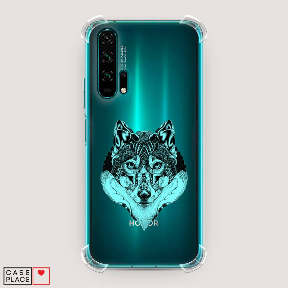 

Чехол Awog "Бирюзовый волк" для Honor 20 Pro, Разноцветный, 69351-1