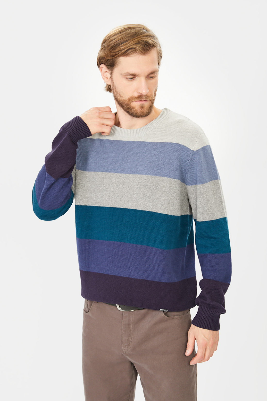 

Джемпер мужской baon B631511 синий 3XL, B631511