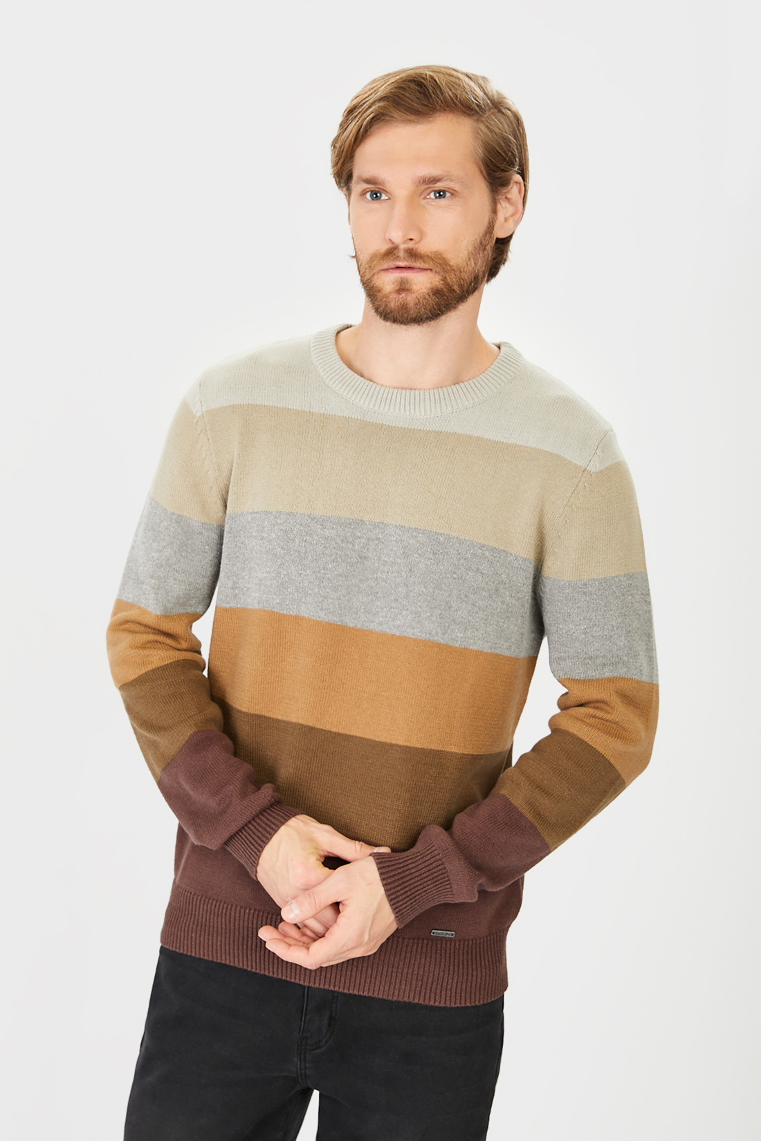 

Джемпер мужской B631511 Baon коричневый 3XL