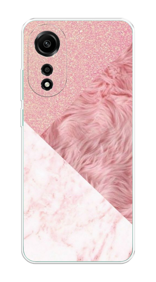 

Чехол Homey на Oppo A78 4G "Текстурные треугольники", Розовый;белый, 2514750-1