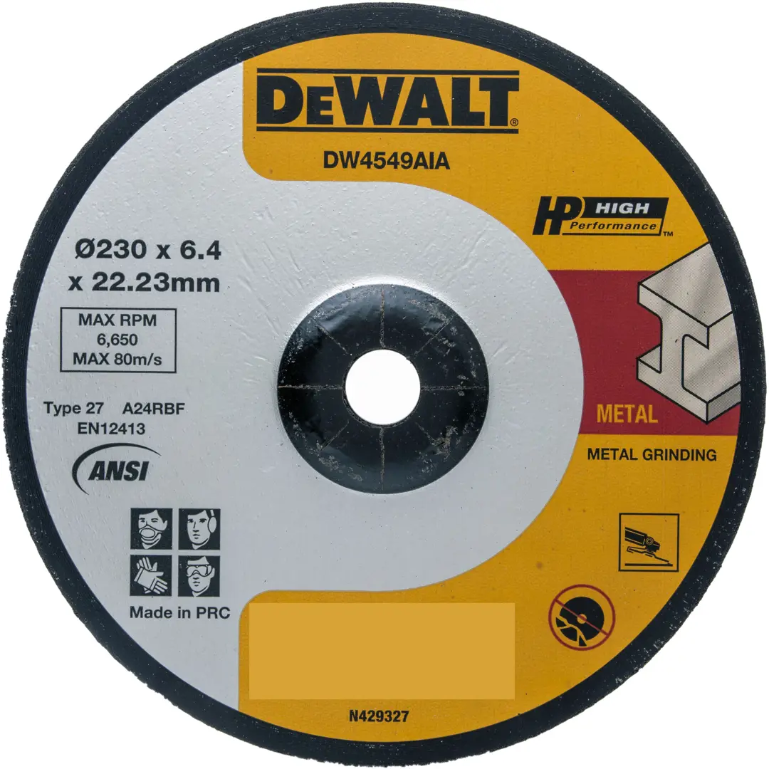 Диск зачистной по стали Dewalt 230x22.2x6 мм зачистной диск по стали wurth