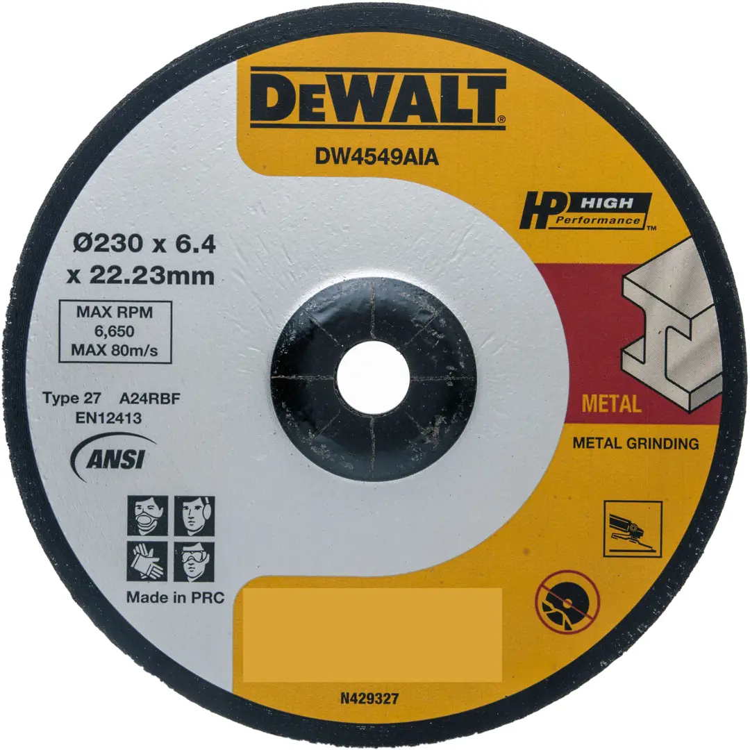 

Диск зачистной по стали Dewalt 230x22.2x6 мм
