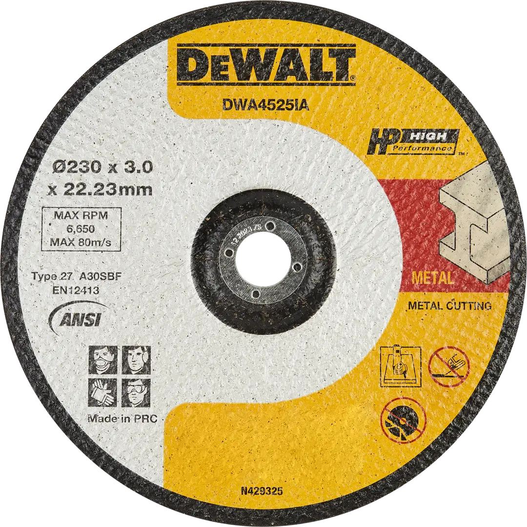 Диск отрезной по стали Dewalt 230x22.2x3 мм диск пильный dewalt