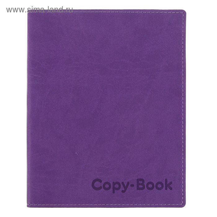 фото Тетрадь 80 л в кл vivella, обл из искусственной кожи, тисн, блок офсет 65 г/м2, фиолетовая арго книга
