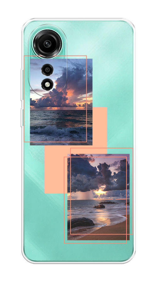 

Чехол Homey на Oppo A78 4G "Sky collage", Розовый;прозрачный;синий, 2514750-1