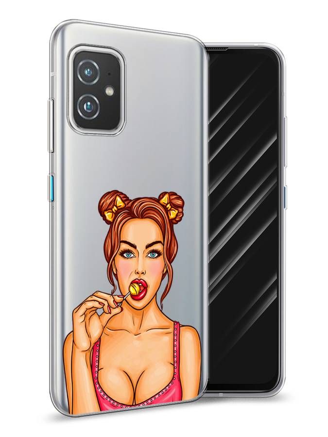

Чехол Awog на Asus ZenFone 8 "Вкусный леденец", Бежевый;коричневый;розовый