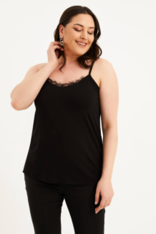 

Топ женский My Line Moda 1572 черный 3XL (доставка из-за рубежа), 1572