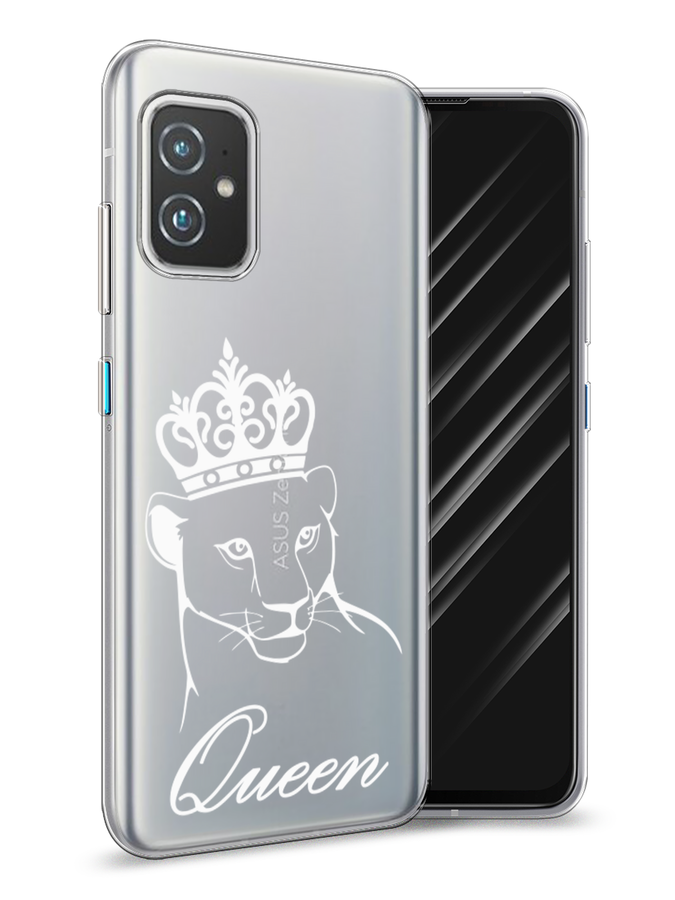 

Чехол Awog на Asus ZenFone 8 "Львица королева", Бежевый;прозрачный, 44450-7
