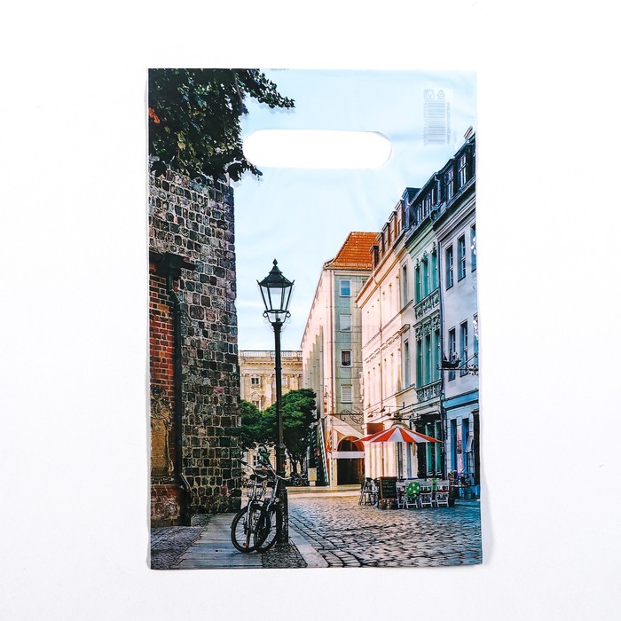 

Пакет Улица, полиэтиленовый с вырубной ручкой, 20х30 см, 30 мкм набор 20 штук, Разноцветный