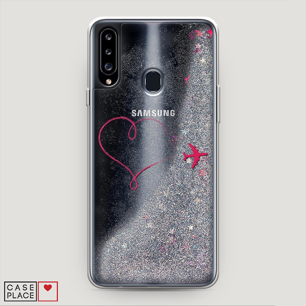 

Чехол Awog на Samsung Galaxy A20s / Самсунг A20s "Сердце и самолет", 2100891-1