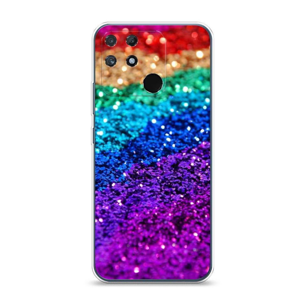 

Чехол Awog на Realme Narzo 50A "Блестящая радуга рисунок", Разноцветный, 258450-3