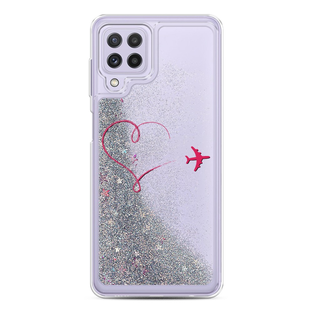 

Чехол Awog на Samsung Galaxy A22 / Самсунг A22 "Сердце и самолет", Разноцветный, 2103191-1