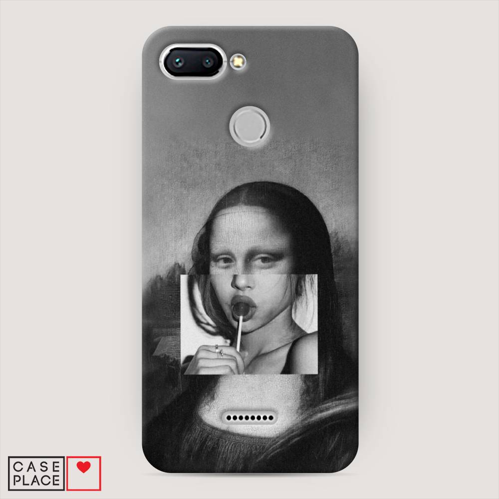 

Пластиковый чехол "Mona Lisa sucking lollipop" на Xiaomi Redmi 6