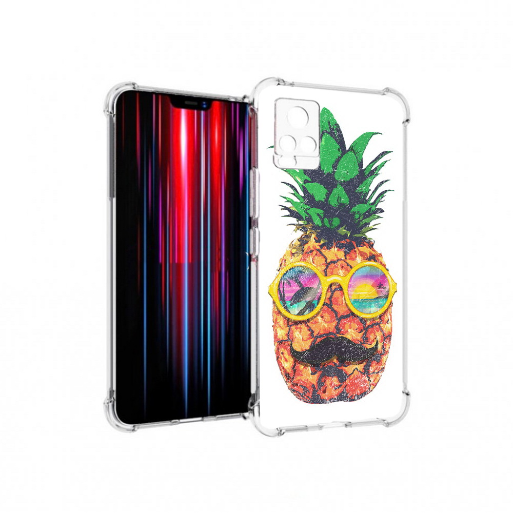 

Чехол MyPads Tocco для Vivo V20 PRO прикольный ананас с лицом (PT226964.386.556), Прозрачный, Tocco