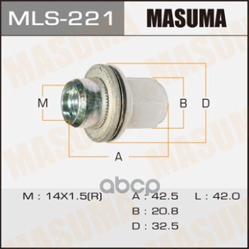 Гайка Крепления Колеса НисанНиссанNissan PatrolИнфинитиInfiniti Qx56 10- M14x15x425 393₽