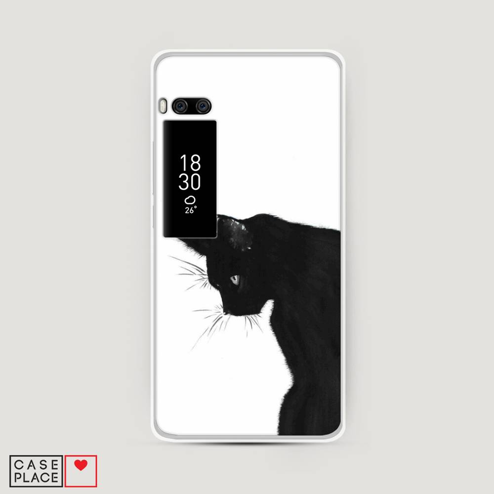 

Чехол Awog на Meizu Pro 7 "Black cat", Черный;белый, 71850-1